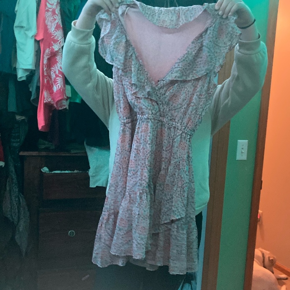 LC Lauren Conrad Pink Floral Dress